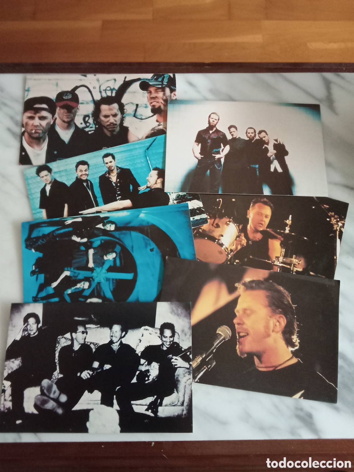 Fotos de cantantes: Lote 7 postales de Metallica