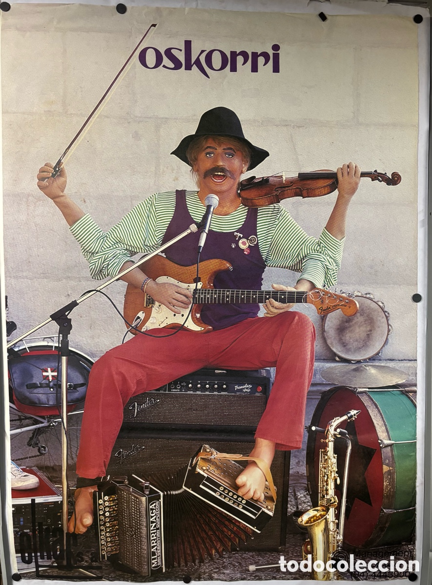 Fotos von Musikern: OSKORRI &ldquo;IN FRAGANTI&rdquo; (1986). HIST&Oacute;RICO CARTEL PROMOCIONAL DEL &Aacute;LBUM. EUSKAL FOLK MUSIKA.