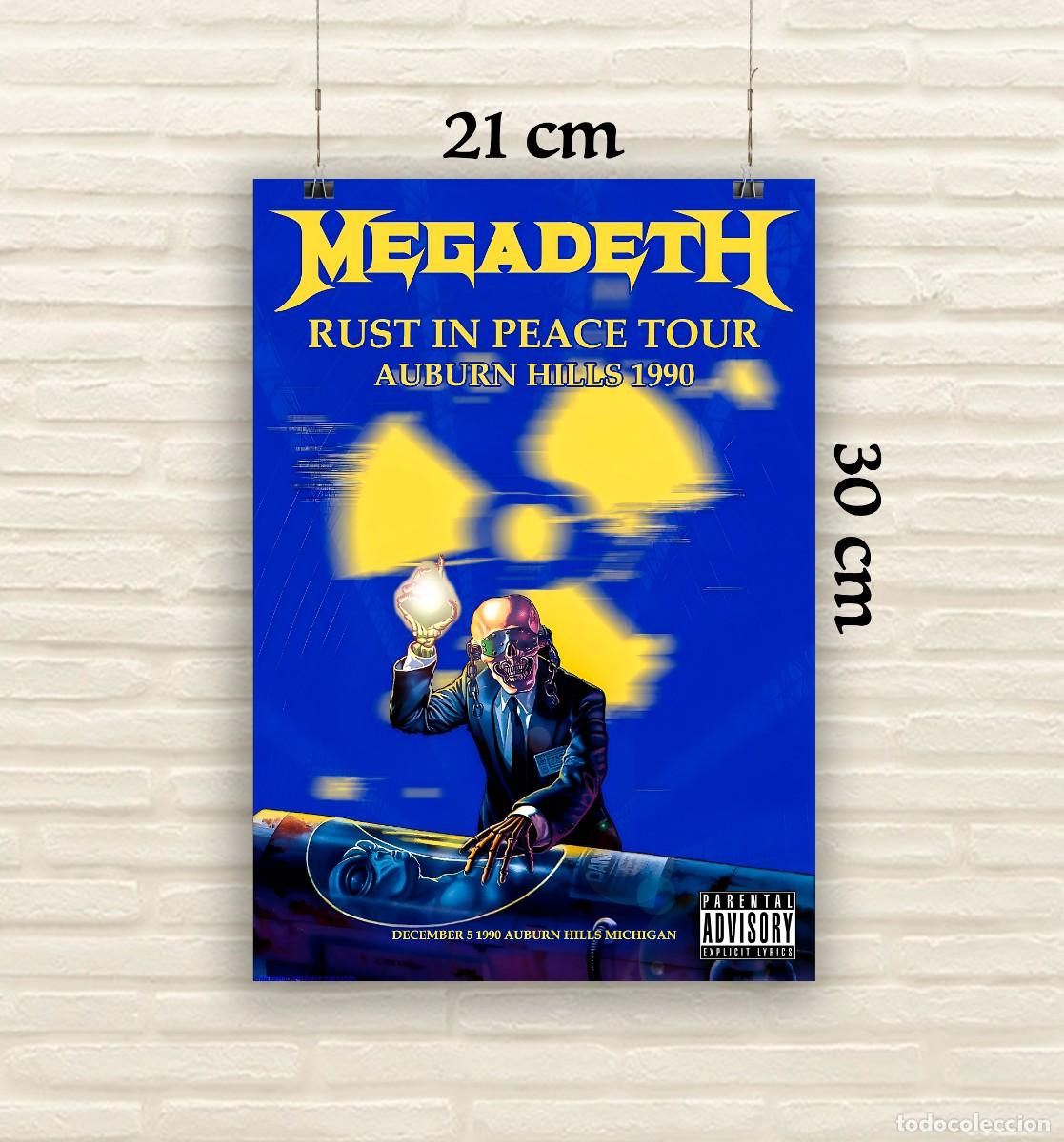 Fotos de cantantes: Megadeth - Rust in Peace Tour - Reproducci&oacute;n P&oacute;ster - Tama&ntilde;o 21x30 cm
