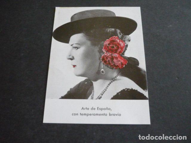 Photos de Chanteurs et Chanteuses: GLORIA ROMERO CANTANTE TARJETA CON DISCOGRAFIA