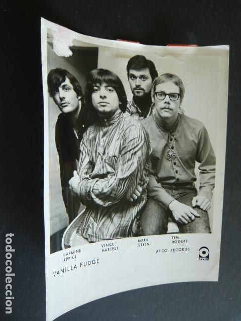 Photos of Singers: THE VANILLA FUDGE CONJUNTO MUSICAL ANTIGUA FOTOGRAFIA ORIGINAL 20 X 26 CM