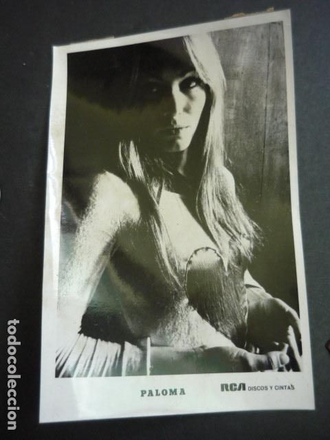Fotos de cantantes: PALOMA CANTANTE ANTIGUA FOTOGRAFIA 13 X 18 CM