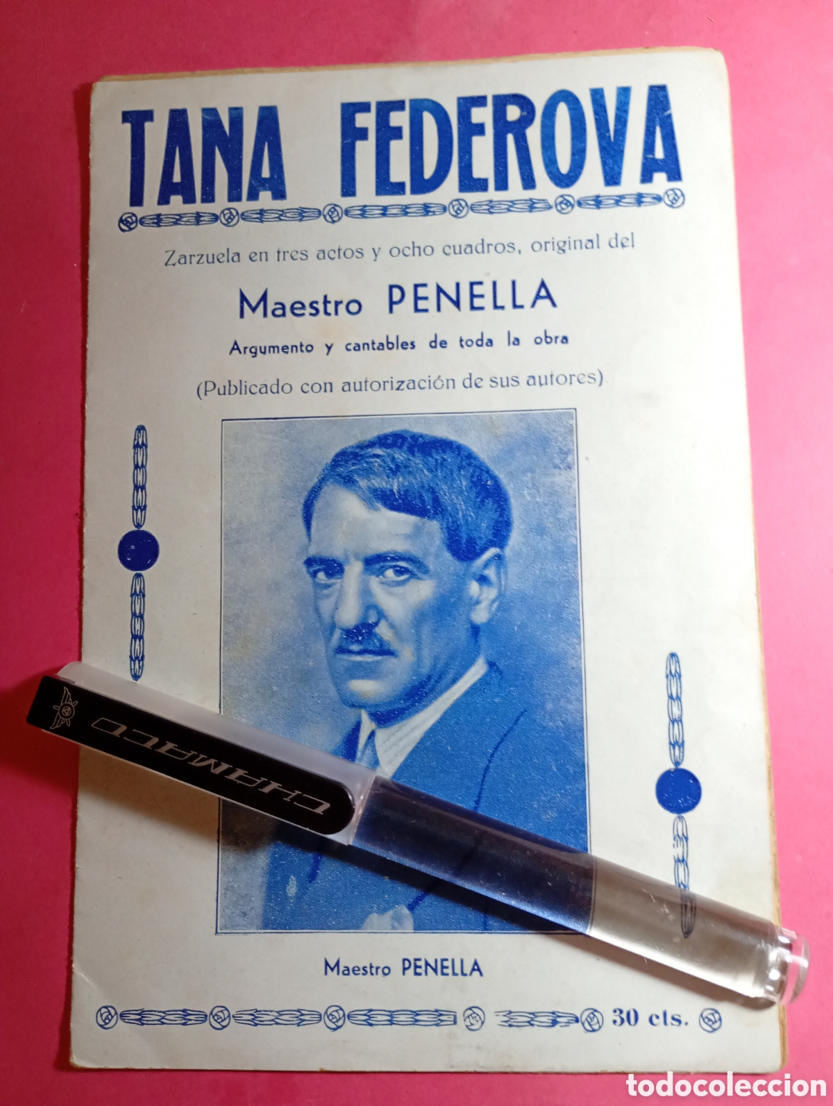 Foto di Cantanti: MAESTRO PENELLA ARGUMENTO DE LA ZARZUELA ''TANA FEDEROVA'' EDITORIAL EUTERPE