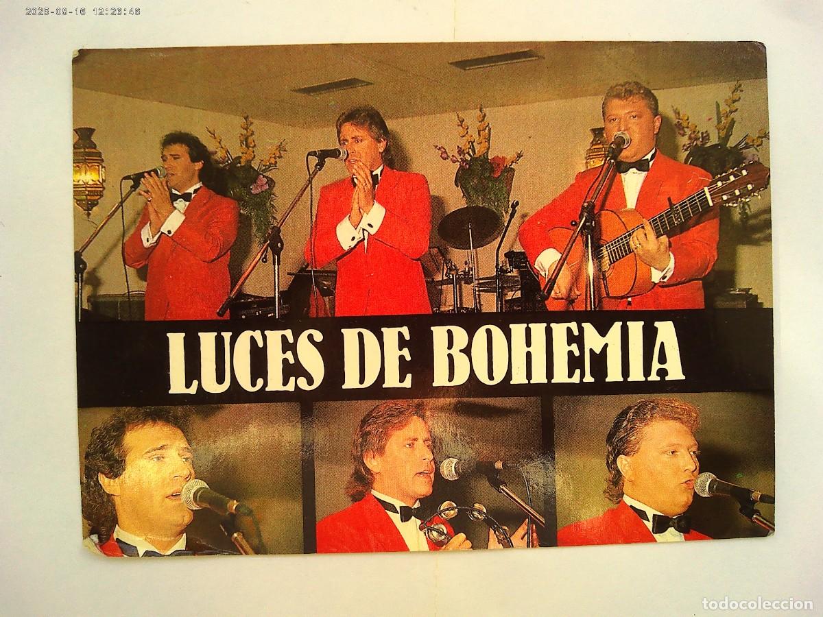 Fotos de cantantes: TARJETA DEL GRUPO DE SEVILLANAS &uml; LUCES DE BOHEMIA &uml;, A&Ntilde;OS 70