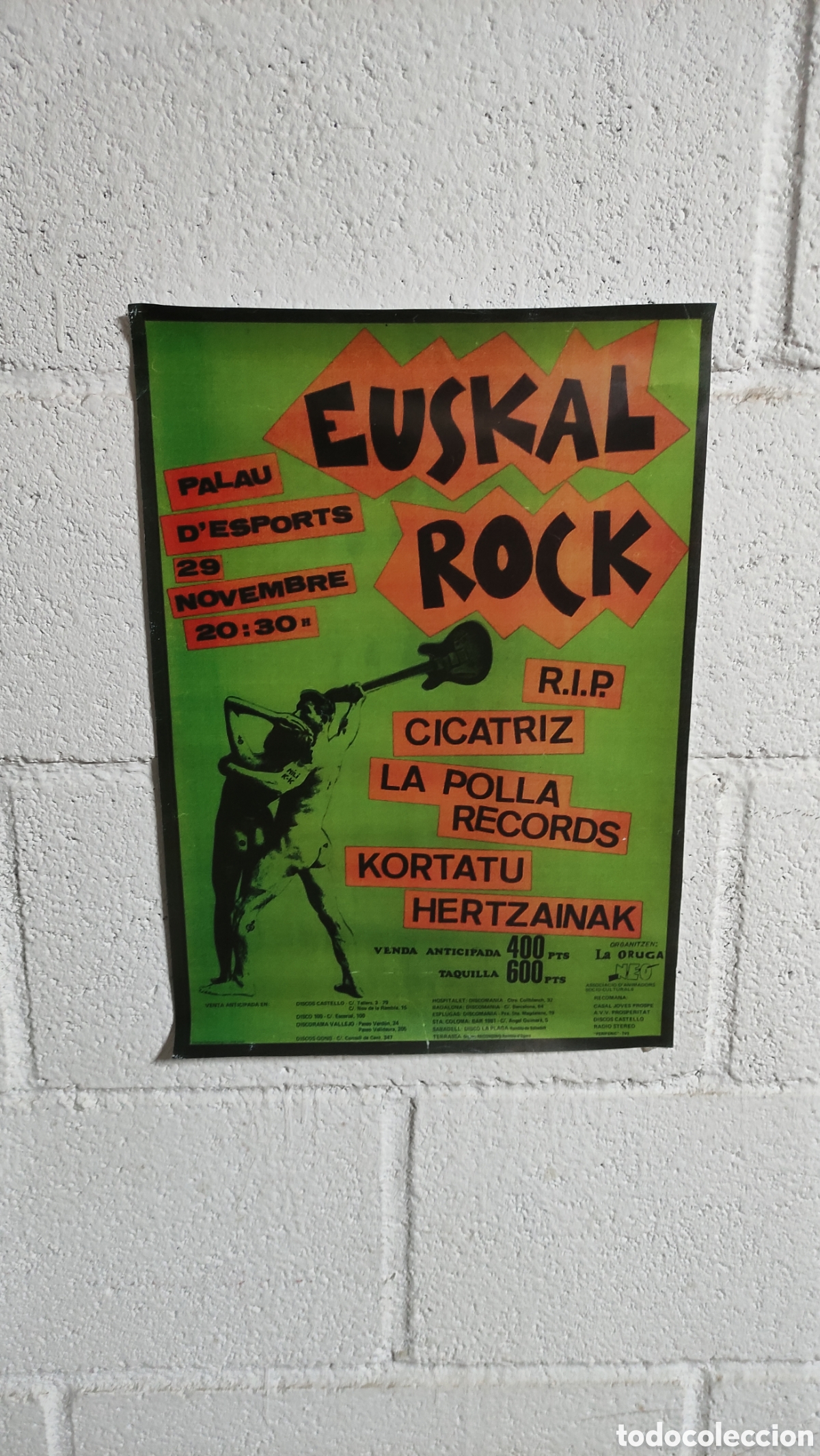Fotos de cantantes: Cartel Concierto Euskal Rock RIP CICATRIZ LA POLLA RECORDS KORTATU HERTZAINAK