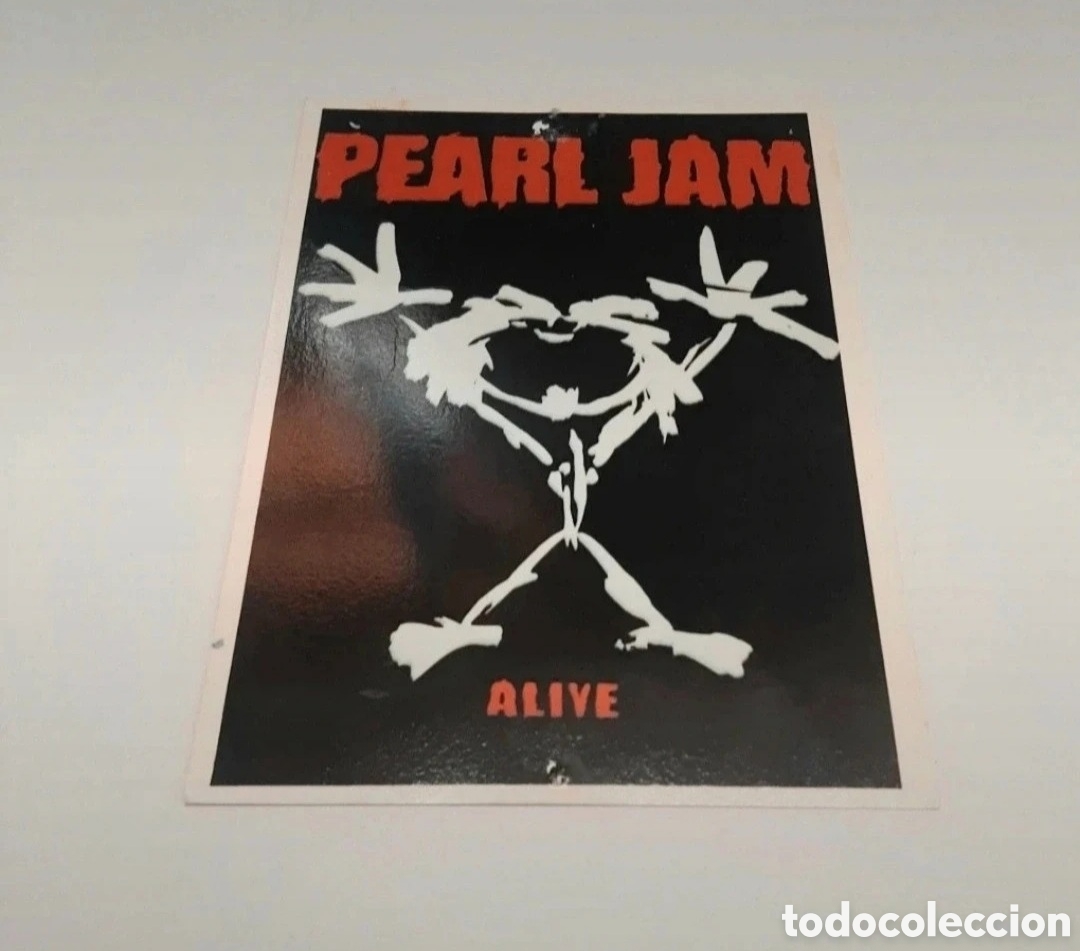 Fotos de cantantes: pearl jam alive postal a&ntilde;os 90'