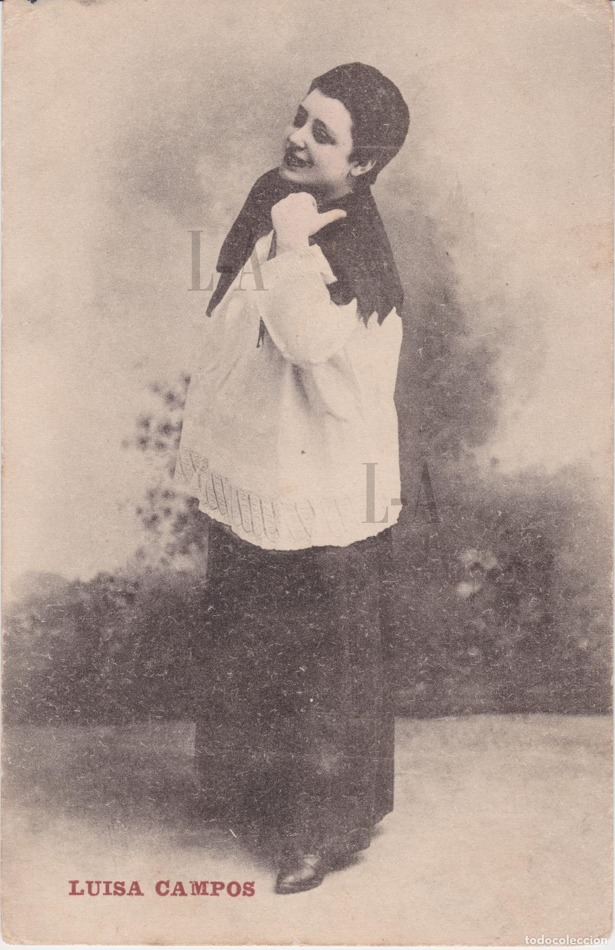 Fotos de cantantes: Zarzuela. Luisa Campos caracterizada para la obra de 1891 &rdquo;El monaguillo&rdquo;, obra que estren&oacute;. Soprano
