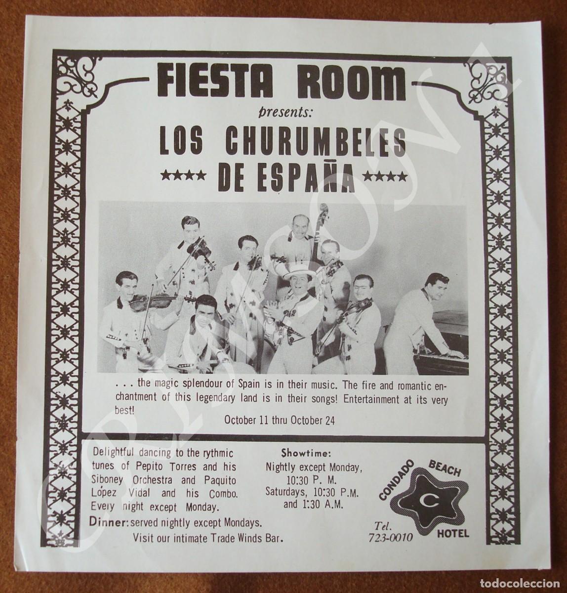 Photos de Chanteurs et Chanteuses: Los Churumbeles de Espa&ntilde;a : Folleto publicitario original (Mediados a&ntilde;os 1960's)