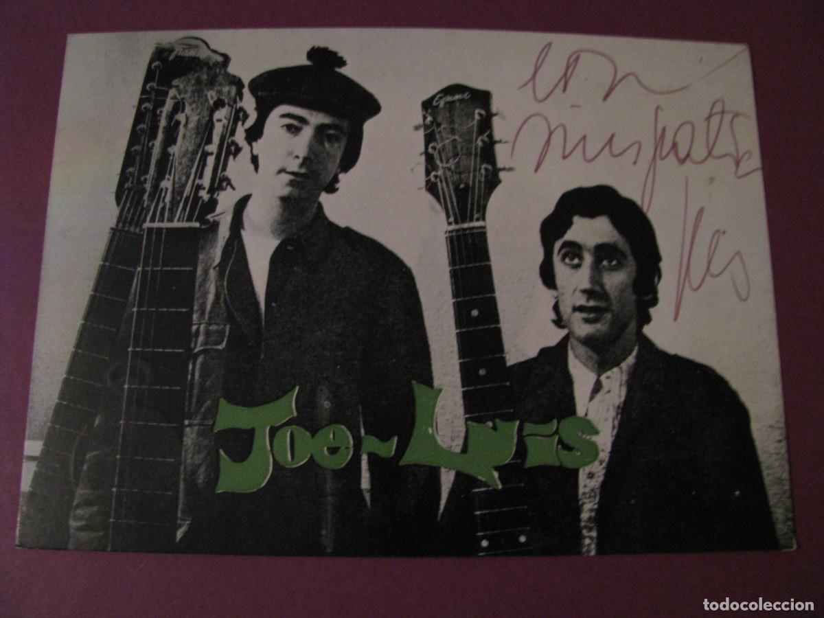 Fotos de cantantes: POSTAL DEL DUO JOE-LUIS. TUS MANOS. SELLO FESTIVAL DE LA CANCION R.E.M. BENIDORM.