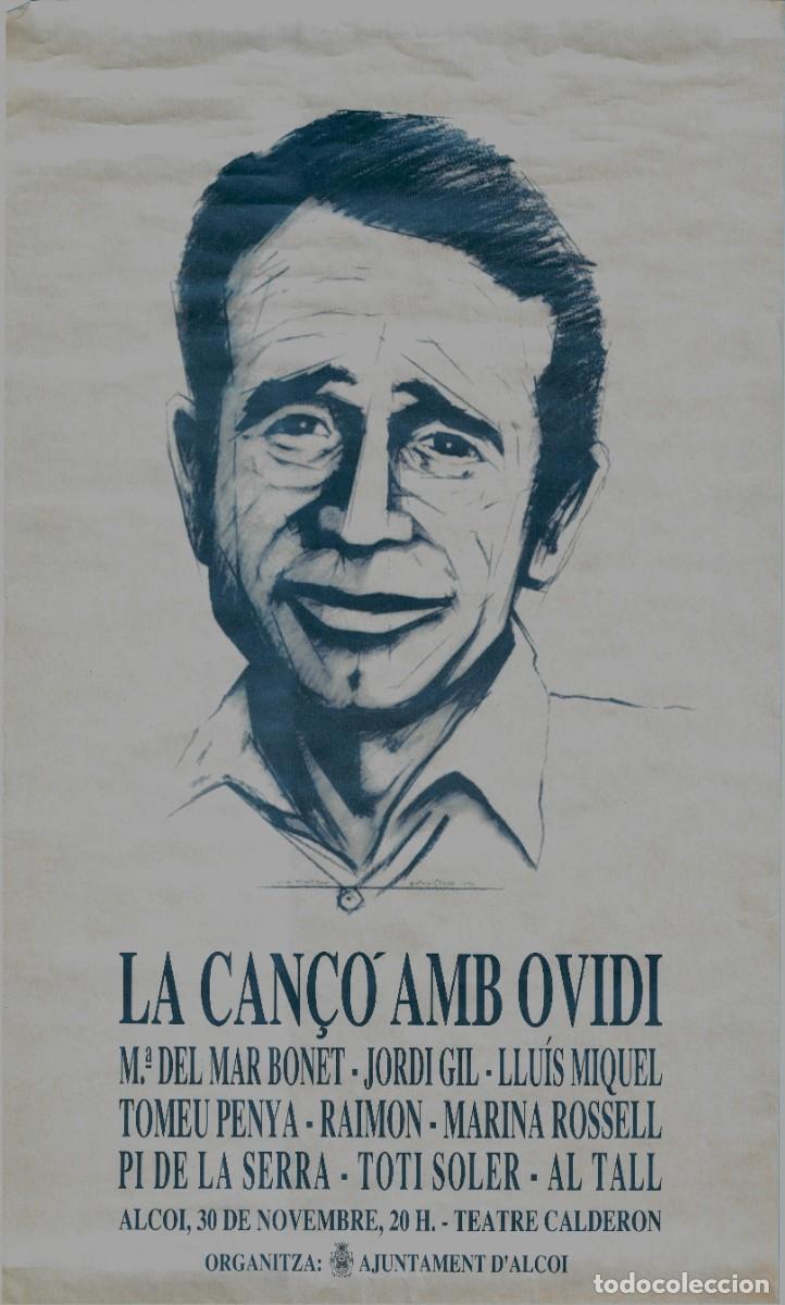 Fotos de cantantes: Cartel original de difusi&oacute;n del homenaje &rdquo;La Can&ccedil;&oacute; amb Ovidi&rdquo;