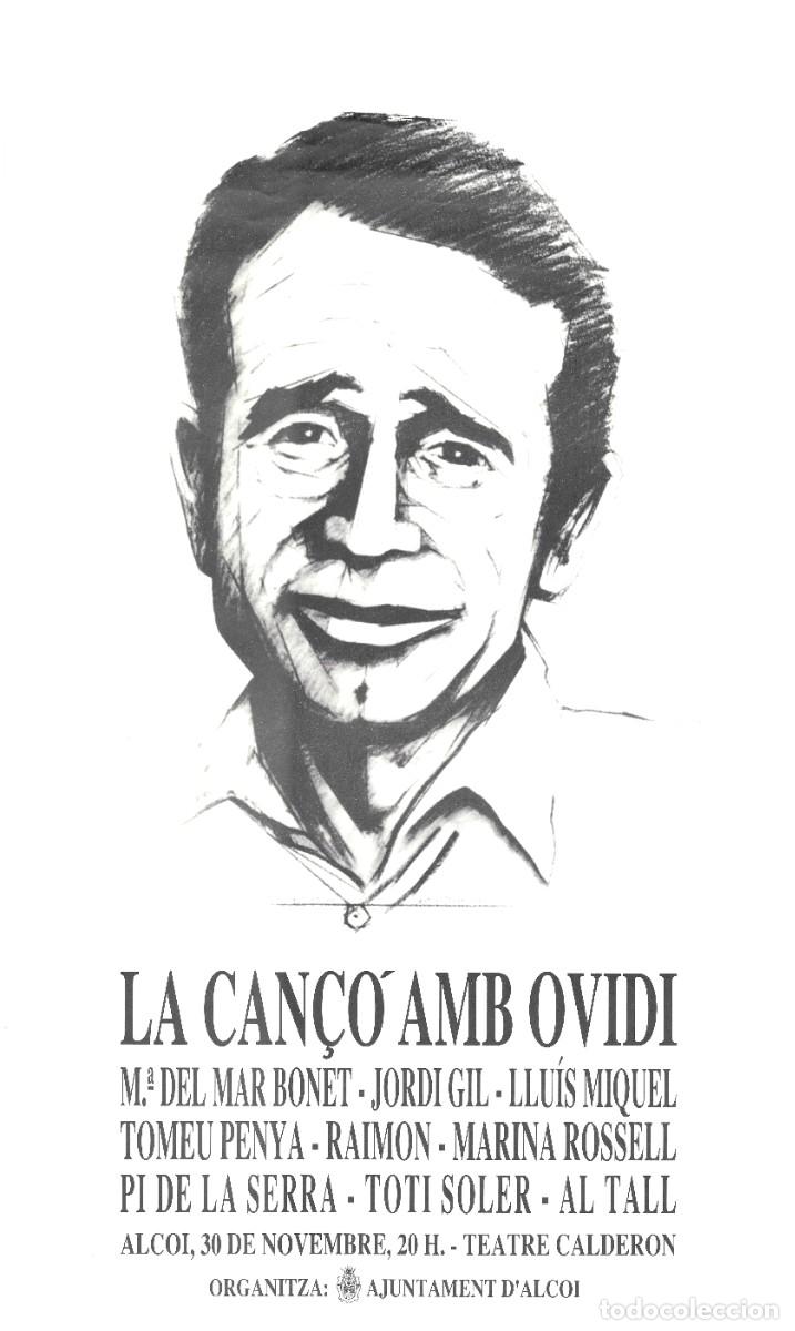 Fotos von Musikern: Cartel original de difusi&oacute;n del homenaje &rdquo;La Can&ccedil;&oacute; amb Ovidi&rdquo;.