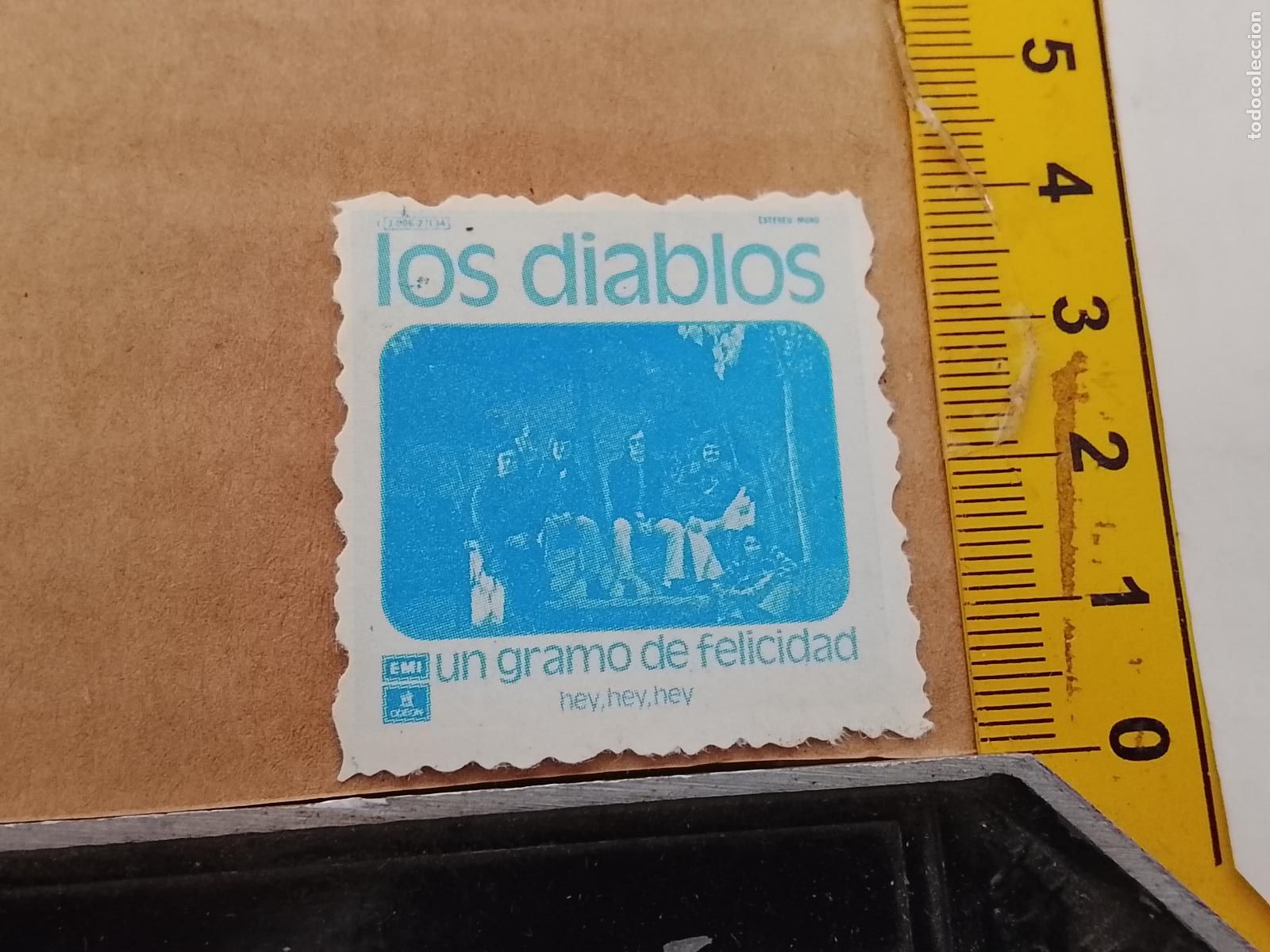 Fotos de cantantes: troquel - CROMO o similar papel grueso troquelado grupo musical CANTANTE - LOS DIABLOS