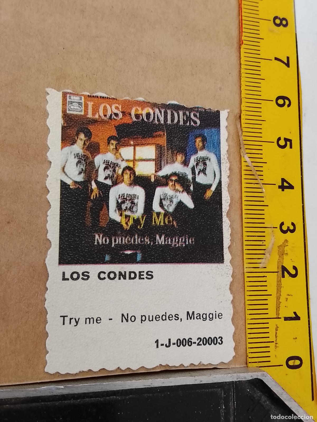 Fotos de cantantes: troquel - CROMO o similar papel grueso troquelado grupo musical CANTANTE - LOS CONDES
