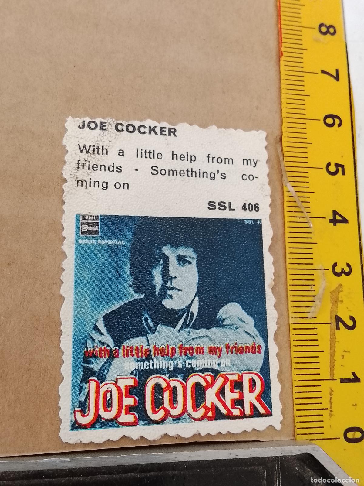 Fotos de cantantes: troquel - CROMO o similar papel grueso troquelado grupo musical CANTANTE - JOE COCKER
