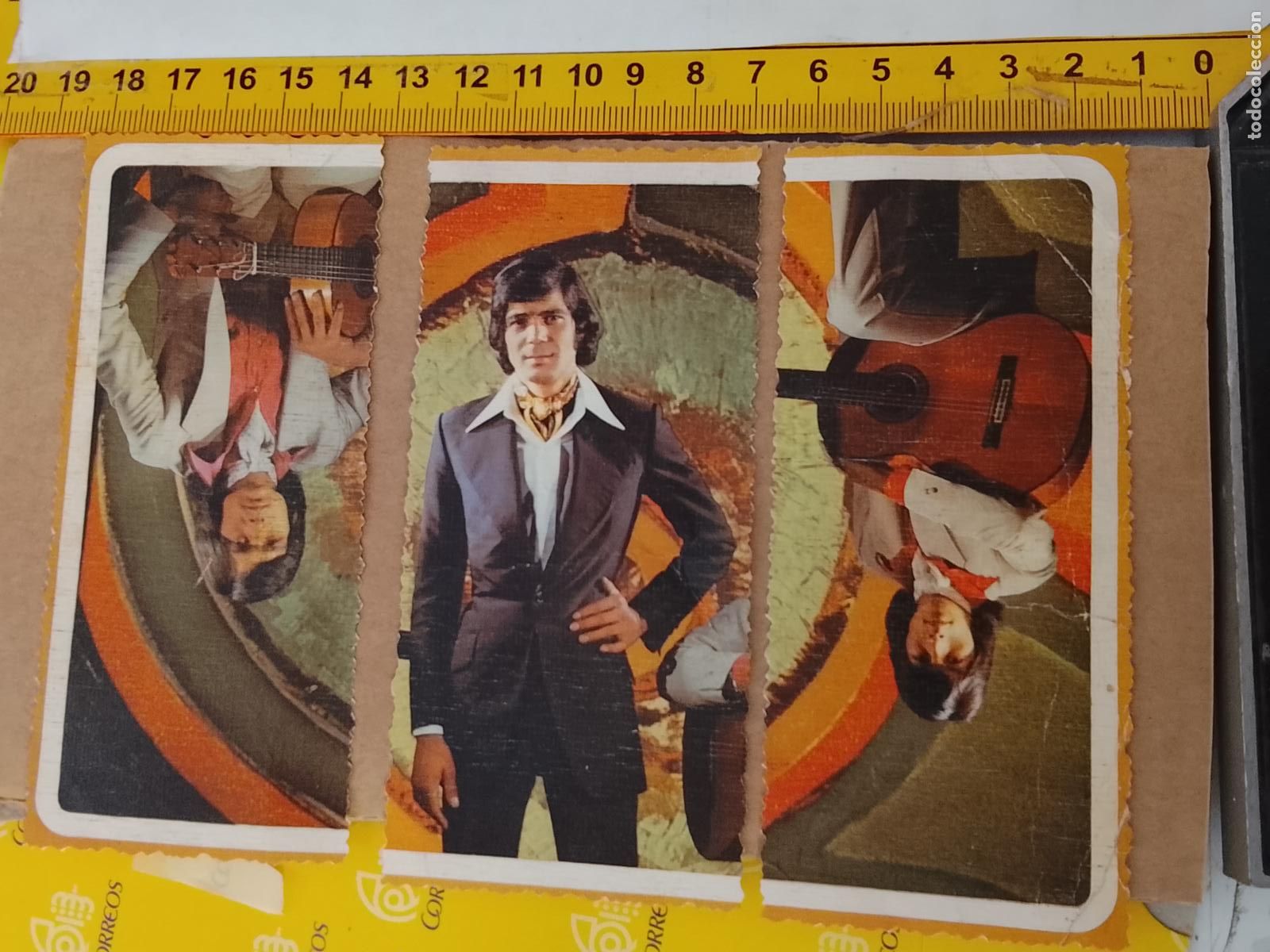 Fotos de cantantes: troquel - CROMO o similar papel grueso troquelado grupo musical TRES PARTES LOS CHICHOS