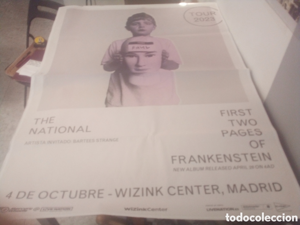 Fotos de cantantes: THE NATIONAL cartel original Madrid 2023 TOUR 140X100 26B