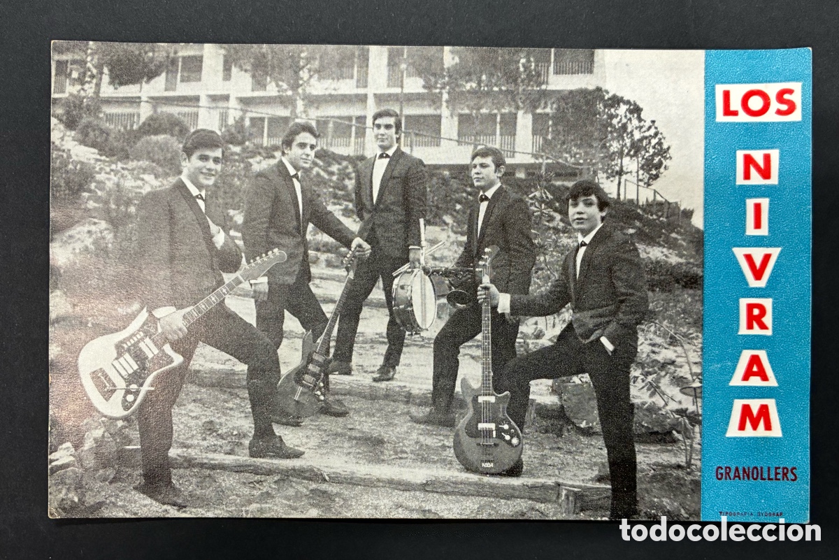 Fotos de cantantes: POSTAL PROMOCIONAL GRUPO LOS NIVRAM GRANOLLERS