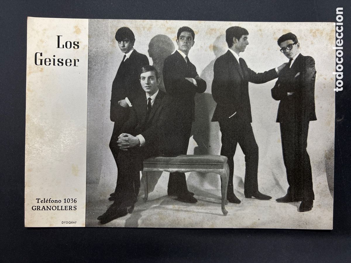 Fotos de cantantes: POSTAL PROMOCIONAL GRUPO LOS GEISER GRANOLLERS