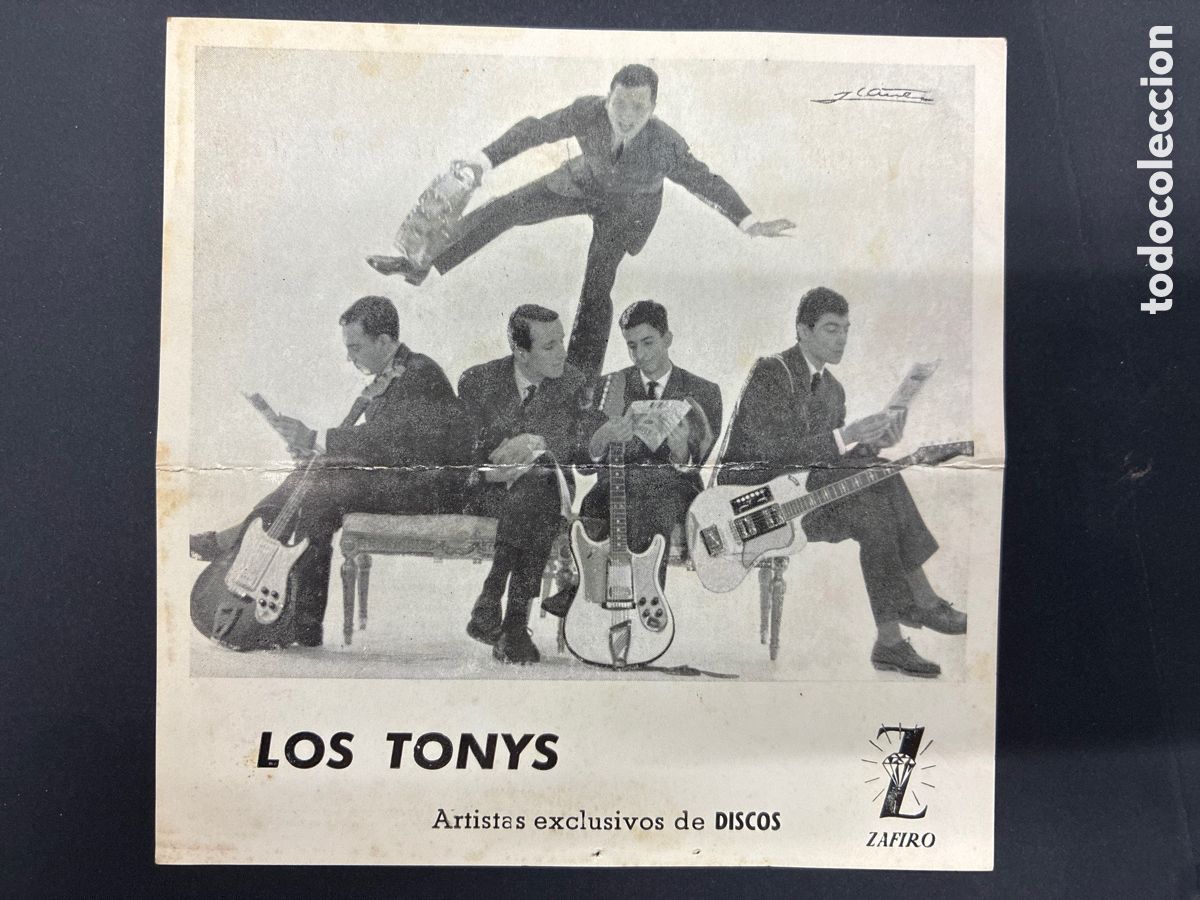 Fotos de cantantes: POSTAL PROMOCIONAL GRUPO LOS TONY (MIKY Y LOS TONYS) DISCOS ZAFIRO