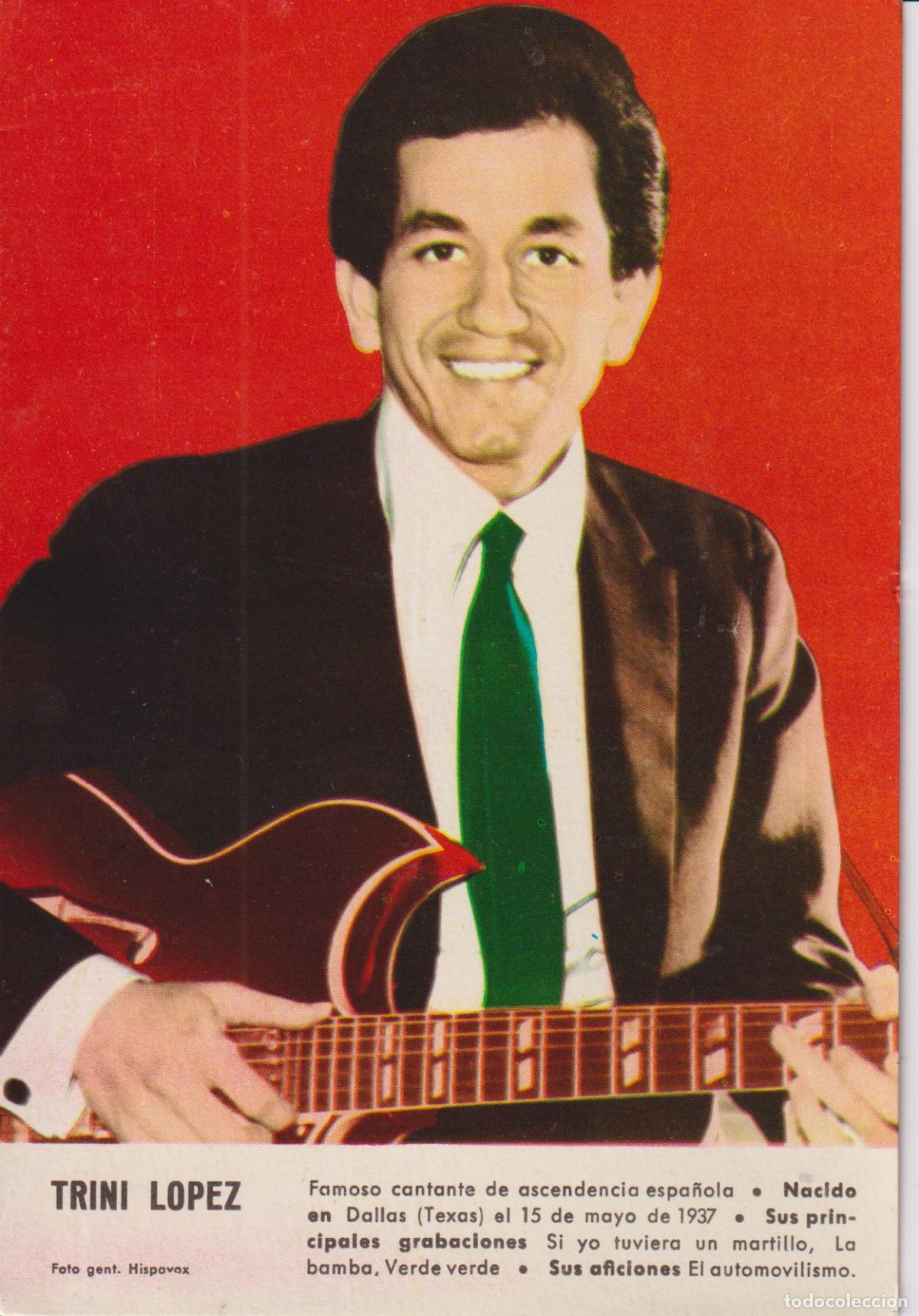 Fotos de cantantes: TRINO LOPEZ, SI YO TUVIERA UN MARTILLO, LA BAMBA &ndash; FOTO HISPAVOX &ndash; DORSO EN BLANCO
