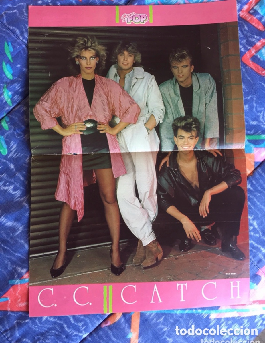 Fotos de cantantes: Doble p&oacute;ster Cc Catch y Actuaciones del a&ntilde;o 1987