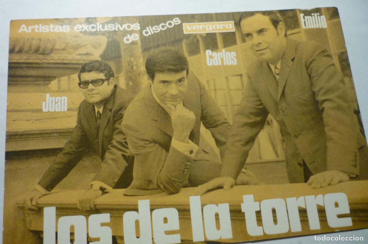 Fotos de cantantes: tarjeta grupo musical discos vergara cm los de la torre