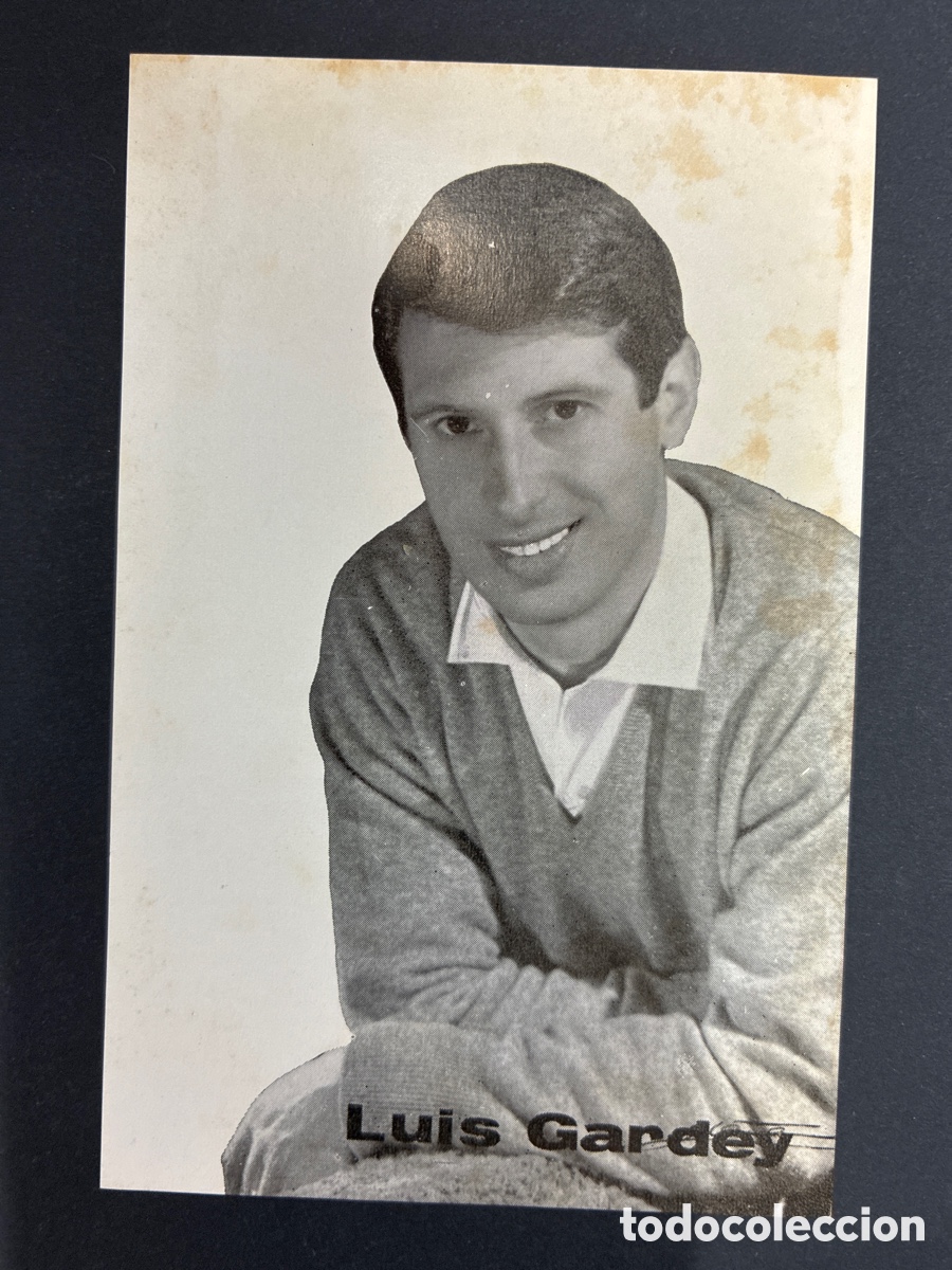 Fotos de cantantes: POSTAL PROMOCIONAL LUIS GARDEY DISCOS ZAIRO