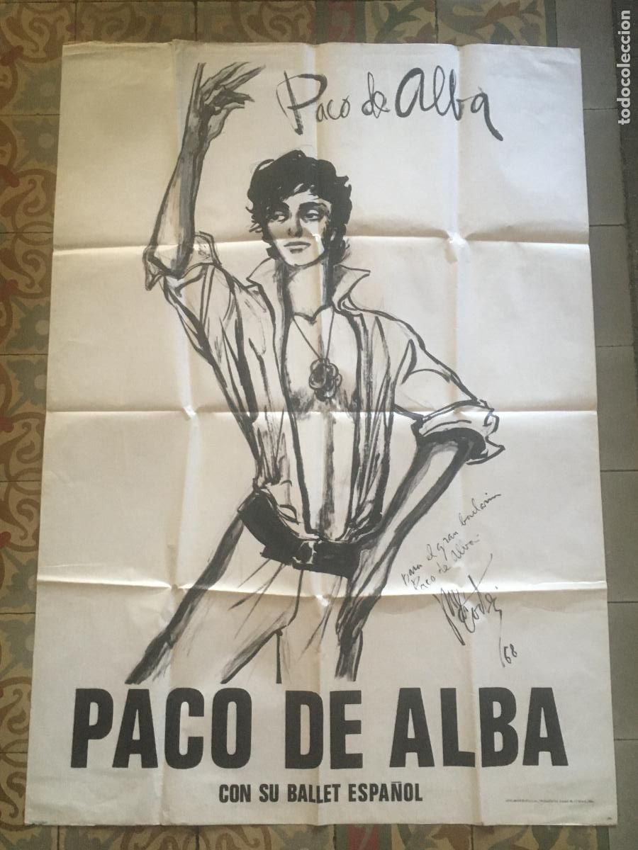 Fotos de cantantes: paco de alba con su ballet espa&ntilde;ol flamenco poster cartel original antiguo 1968