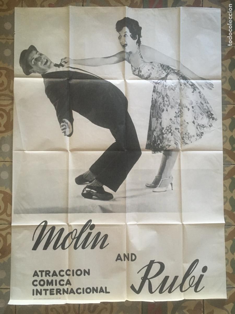 Fotos de cantantes: molin and rubi atraccion comica internacional poster cartel original antiguo 1965