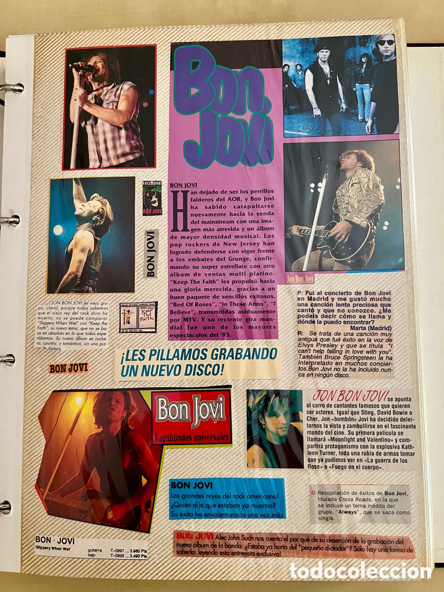 Fotos de cantantes: Bon Jovi - Art&iacute;culos y Fotos