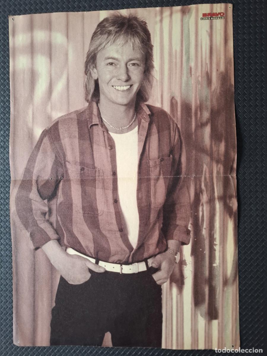 Fotos de cantantes: Poster doble revista Bravo Chris Norman Stephanie Estefania de M&oacute;naco (ha estado colgado)