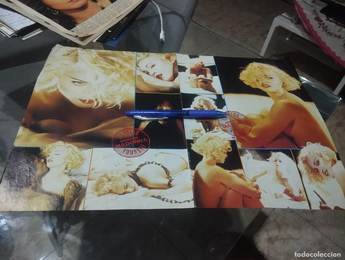 Fotos de cantantes: POSTER EXPRESS ESPECIAL MADONNA A&Ntilde;OS 80 DOBLE CARA MEDIDAS 42X29 CM.