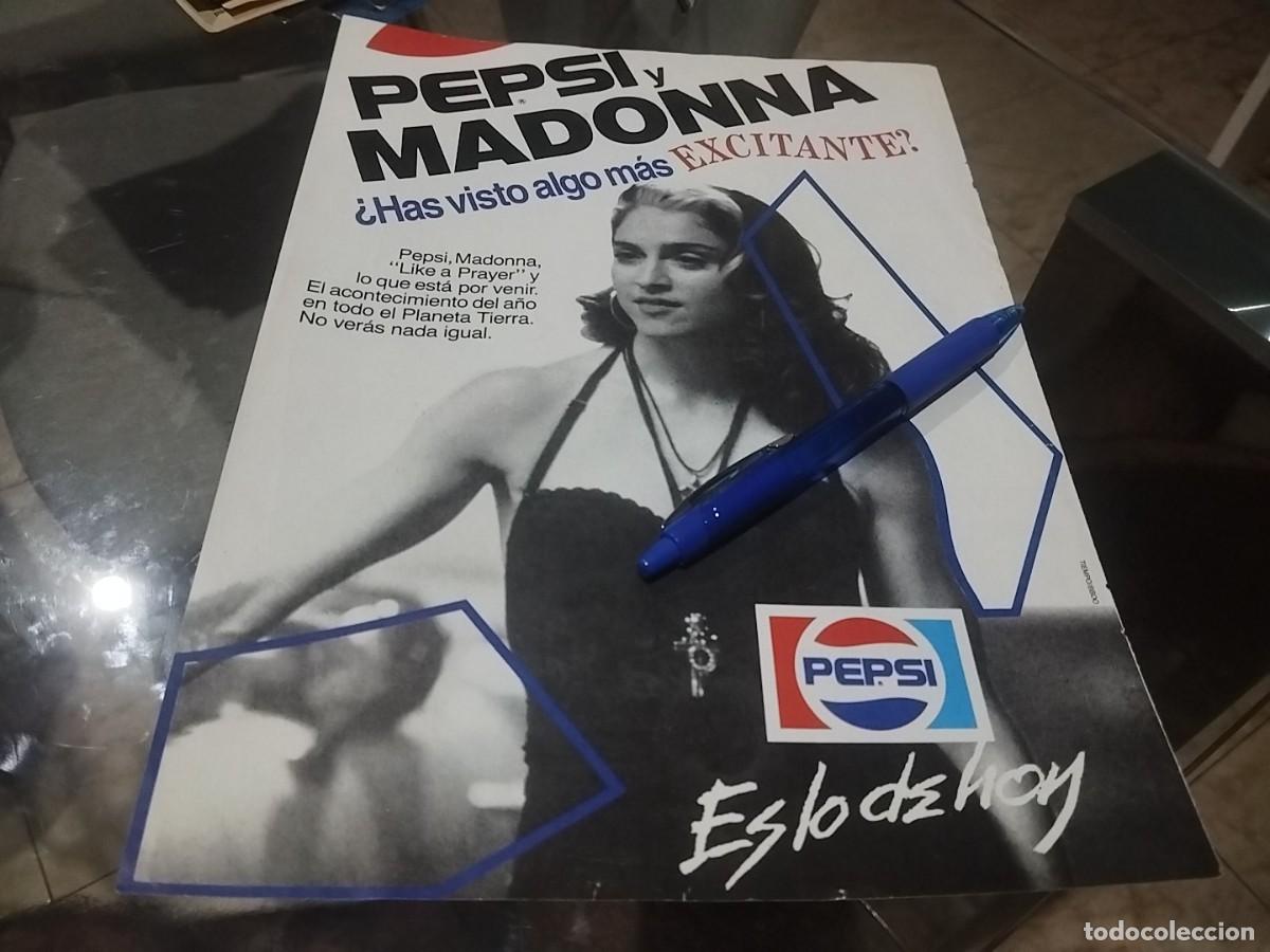 Fotos de cantantes: MADONNA Y PEPSI DIFICIL ANUNCIO PUBLICIDAD REVISTA SIMBOLOS EN AZUL Y NO ROJO MUY DIFICIL COLECCI&Oacute;N