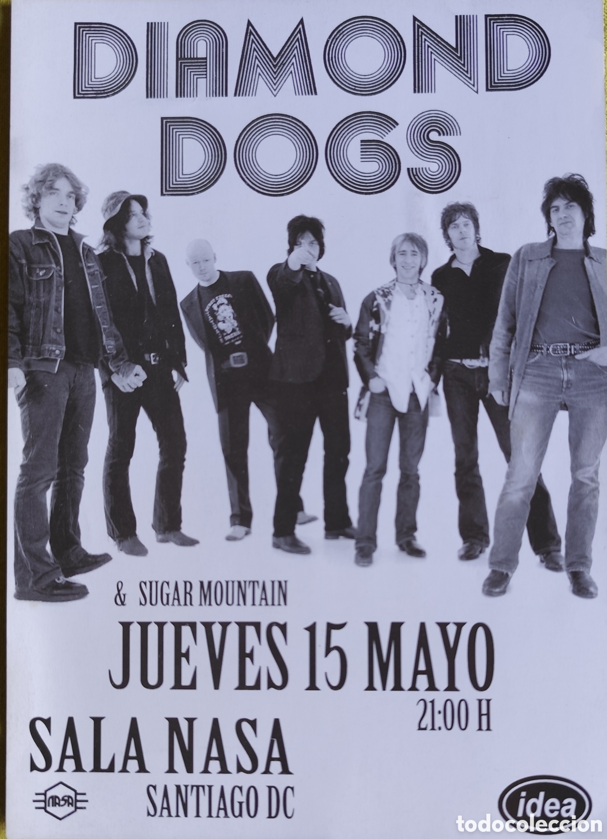 Fotos de cantantes: DIAMOND DOGS. CARTEL CONCIERTO SANTIAGO A&Ntilde;O 2003