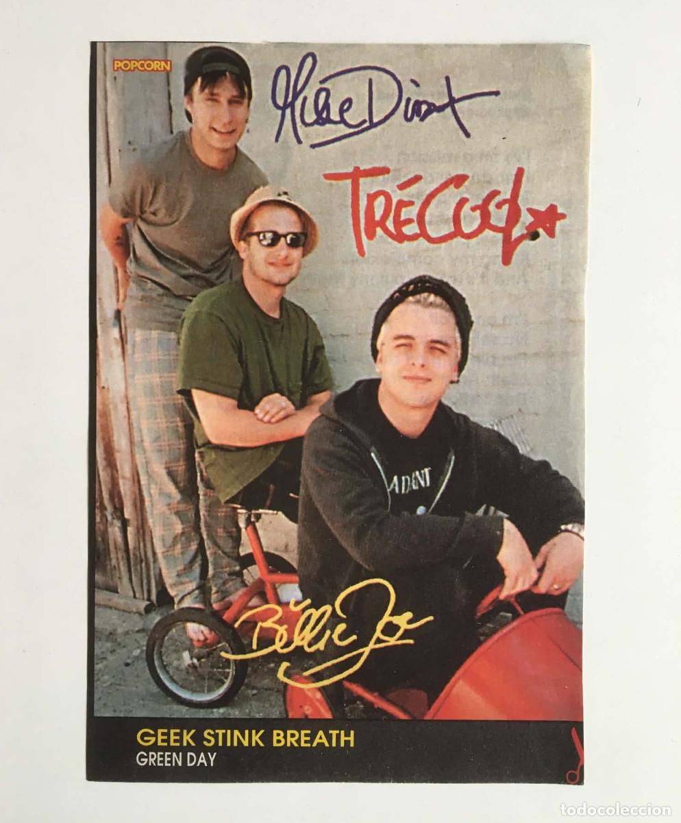 Fotos de cantantes: Green Day Vintage Collectible Song Card Clipping - Popcorn Magazine Bulgaria Music