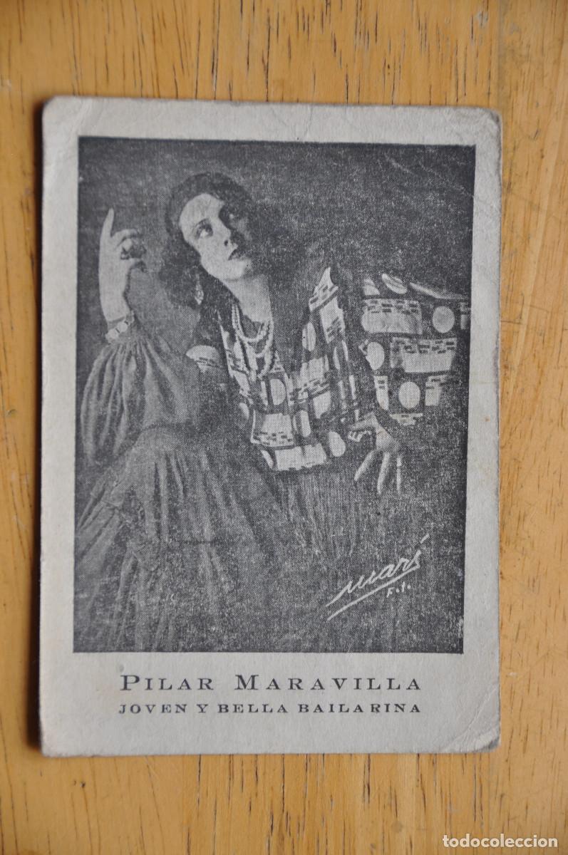 Fotos de cantantes: POSTAL DE PILAR (P&Eacute;REZ) DE ORO EN SUS COMIENZOS COMO PILAR MARAVILLA