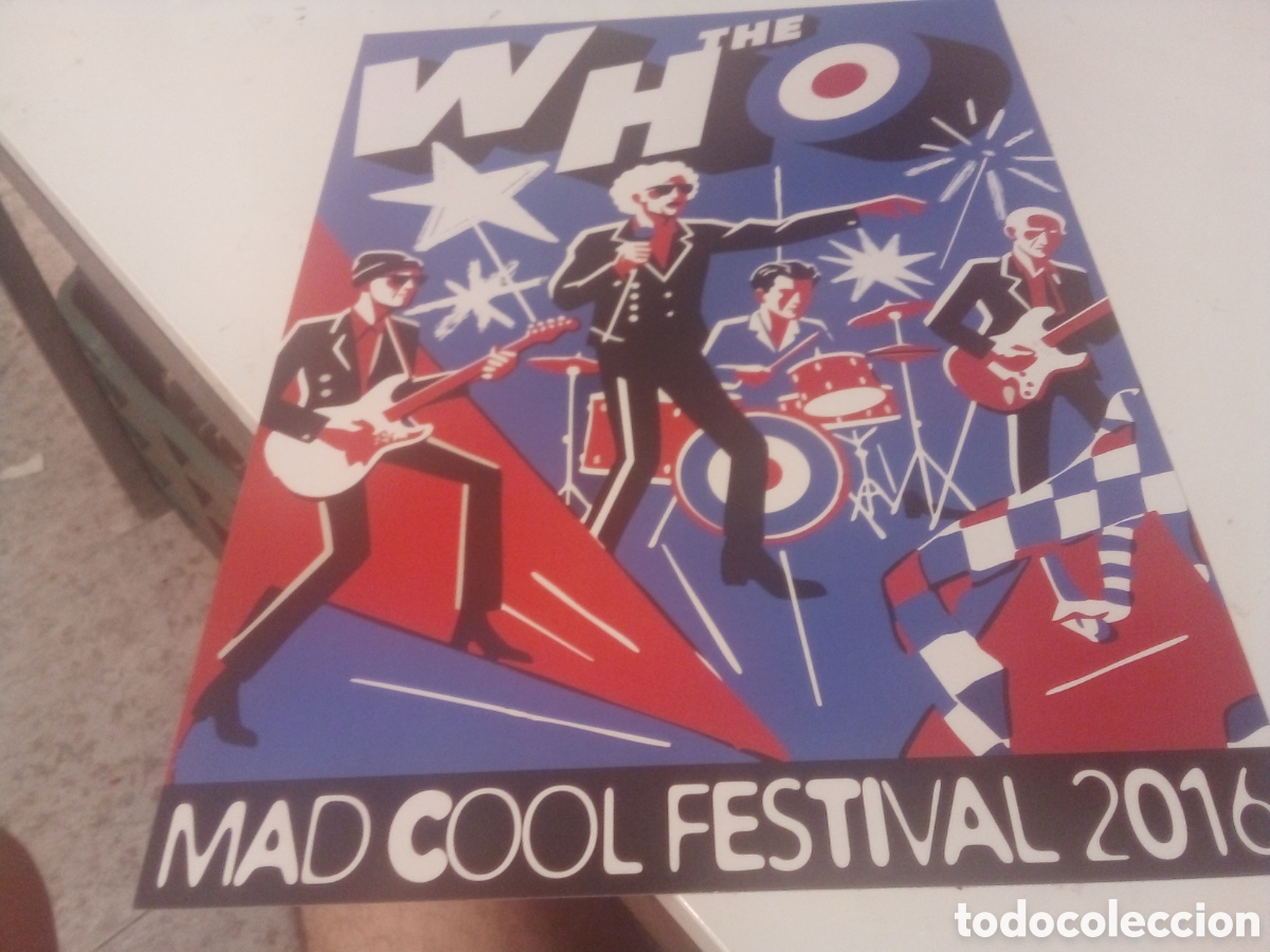 Fotos de cantantes: THE WHO poster exclusivo 42x30 firmado por ilustrador