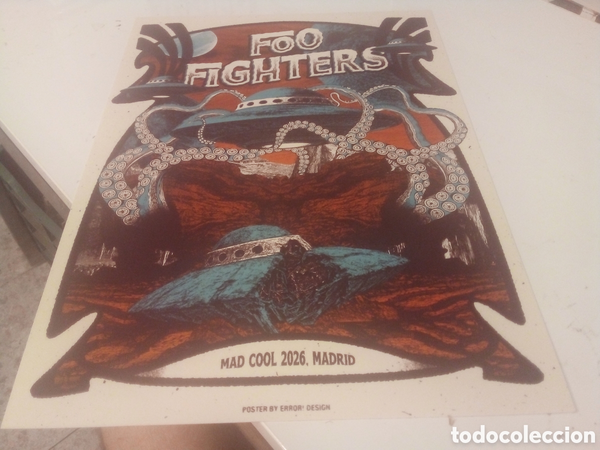Fotos de cantantes: FOO FIGHTERS poster exclusivo firmado por ilustrador