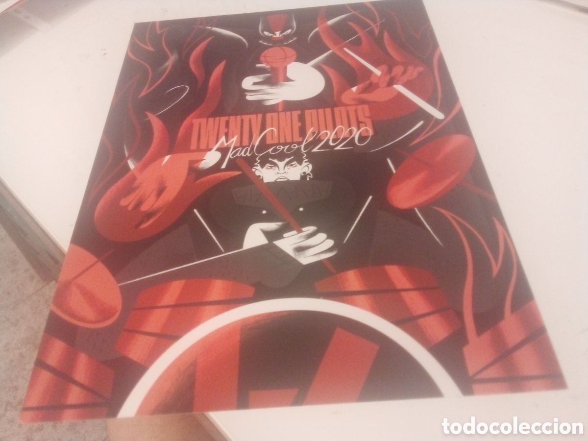 Fotos de cantantes: TWENTY ONE PILOTS poster exclusivo en cartulina firmado por ilustrador