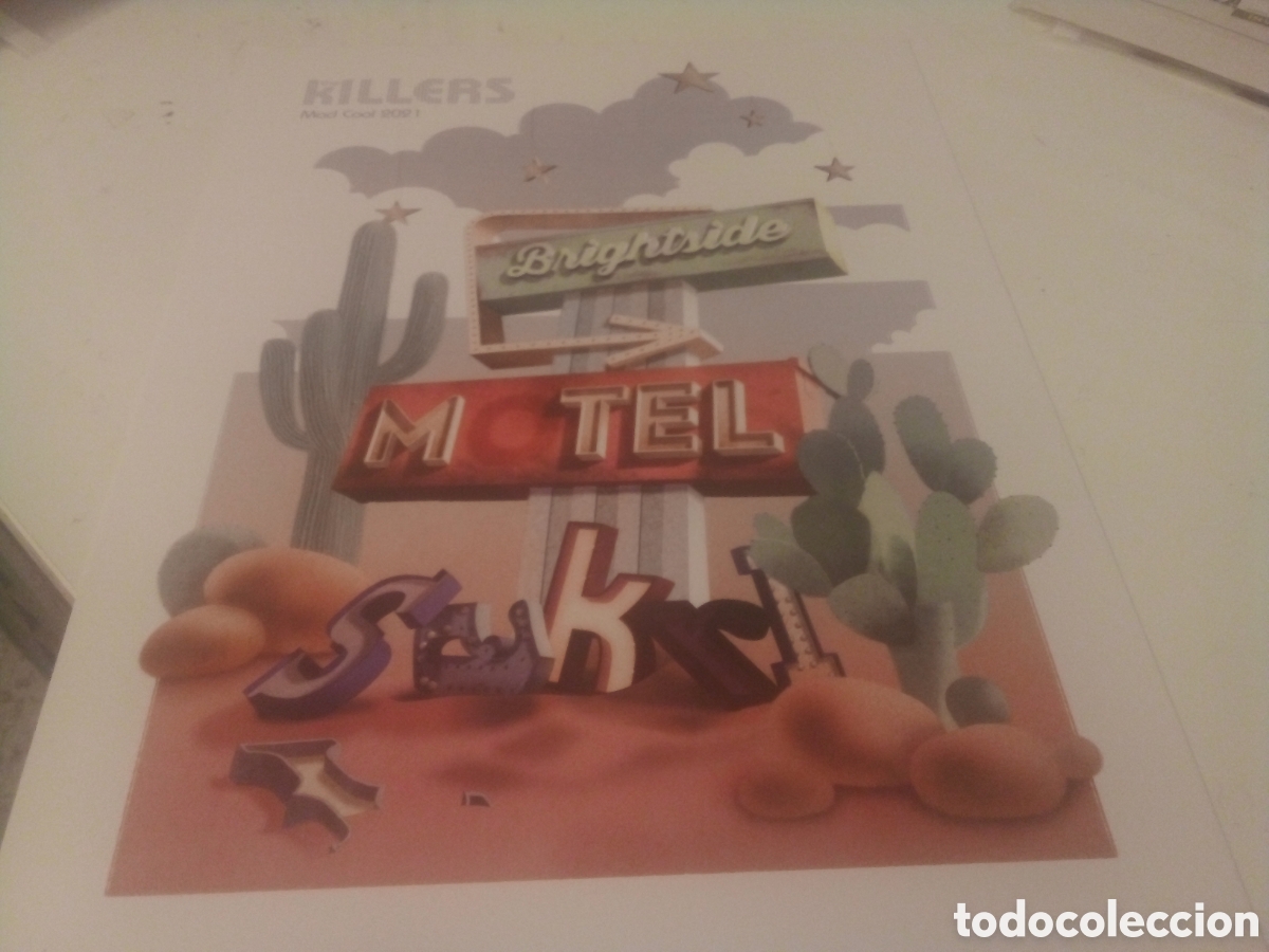 Fotos de cantantes: THE KILLERS poster exclusivo en cartulina firmado por ilustrador