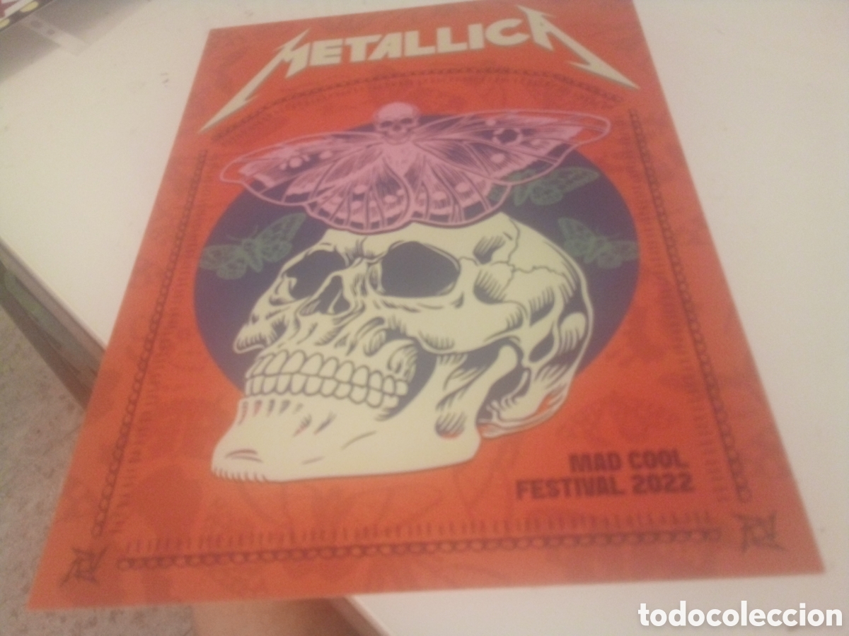 Fotos de cantantes: METALLICA poster exclusivo en cartulina 42x30 firmado por ilustrador