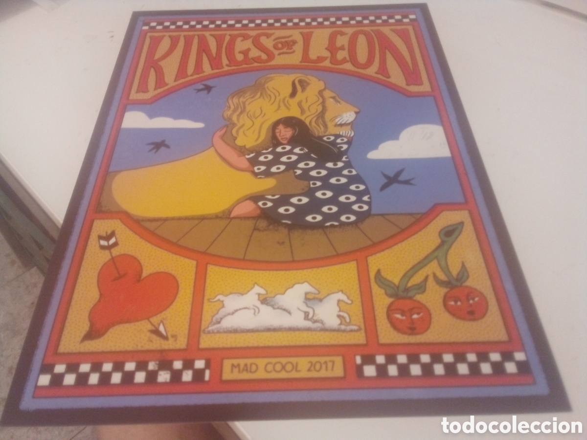 Fotos de cantantes: KINGS OF LEON poster exclusivo en cartulina 42x30 firmado por ilustrador
