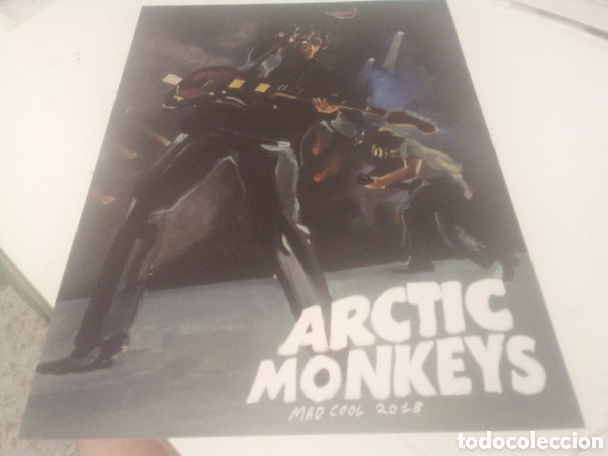 Fotos de cantantes: ARCTIC MONKEYS poster exclusivo en cartulina 43x30 firmado por ilustrador