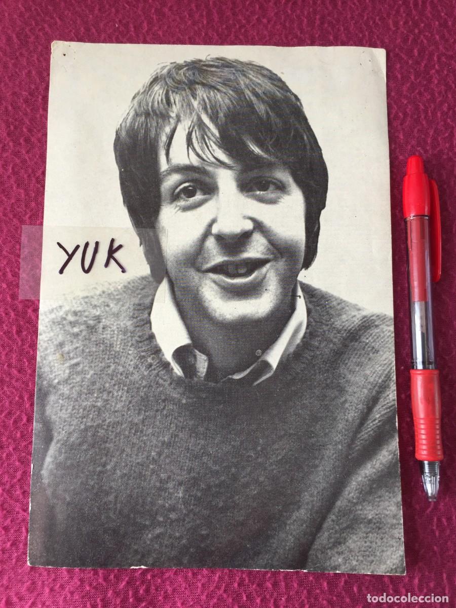 Fotos de cantantes: RARO MINI POSTER PROMOCIONAL D PAUL MC CARTNEY (BEATLES) A&Ntilde;OS 60 -OBSEQUIO TIENDA DISCOS D VALENCIA