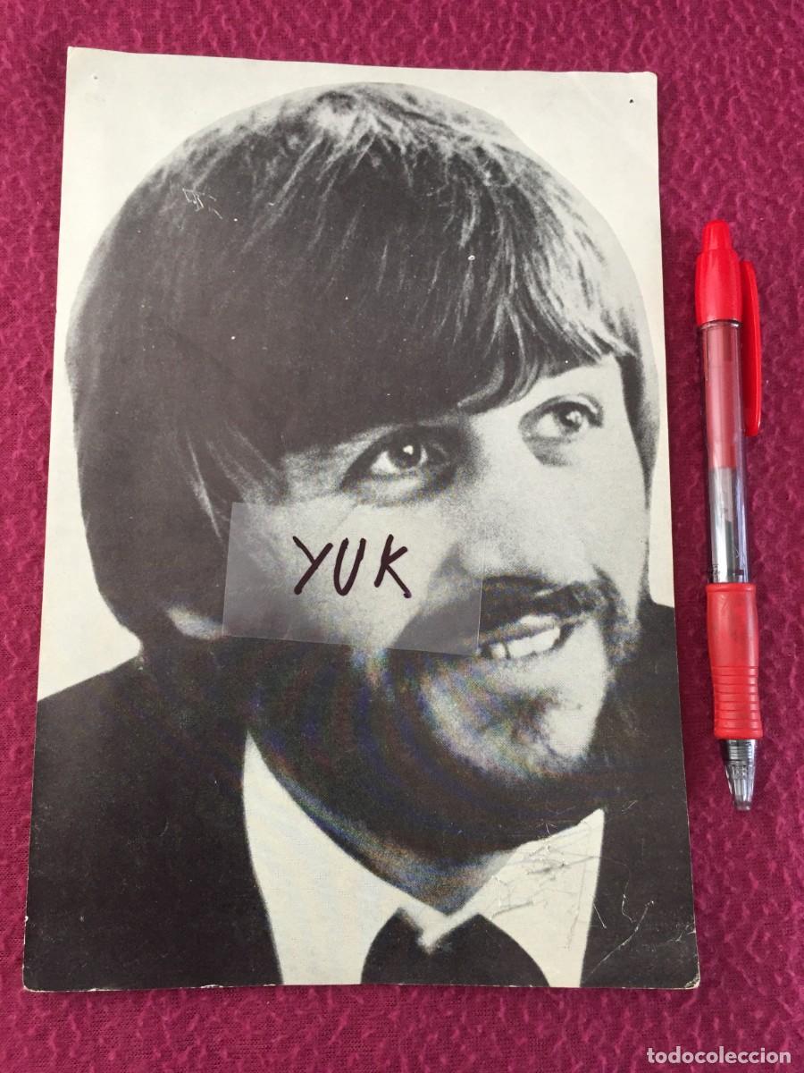 Fotos de cantantes: RARO MINI POSTER PROMOCIONAL DE RINGO STARR (BEATLES) A&Ntilde;OS 70 -OBSEQUIO TIENDA DE DISCOS VALENCIA
