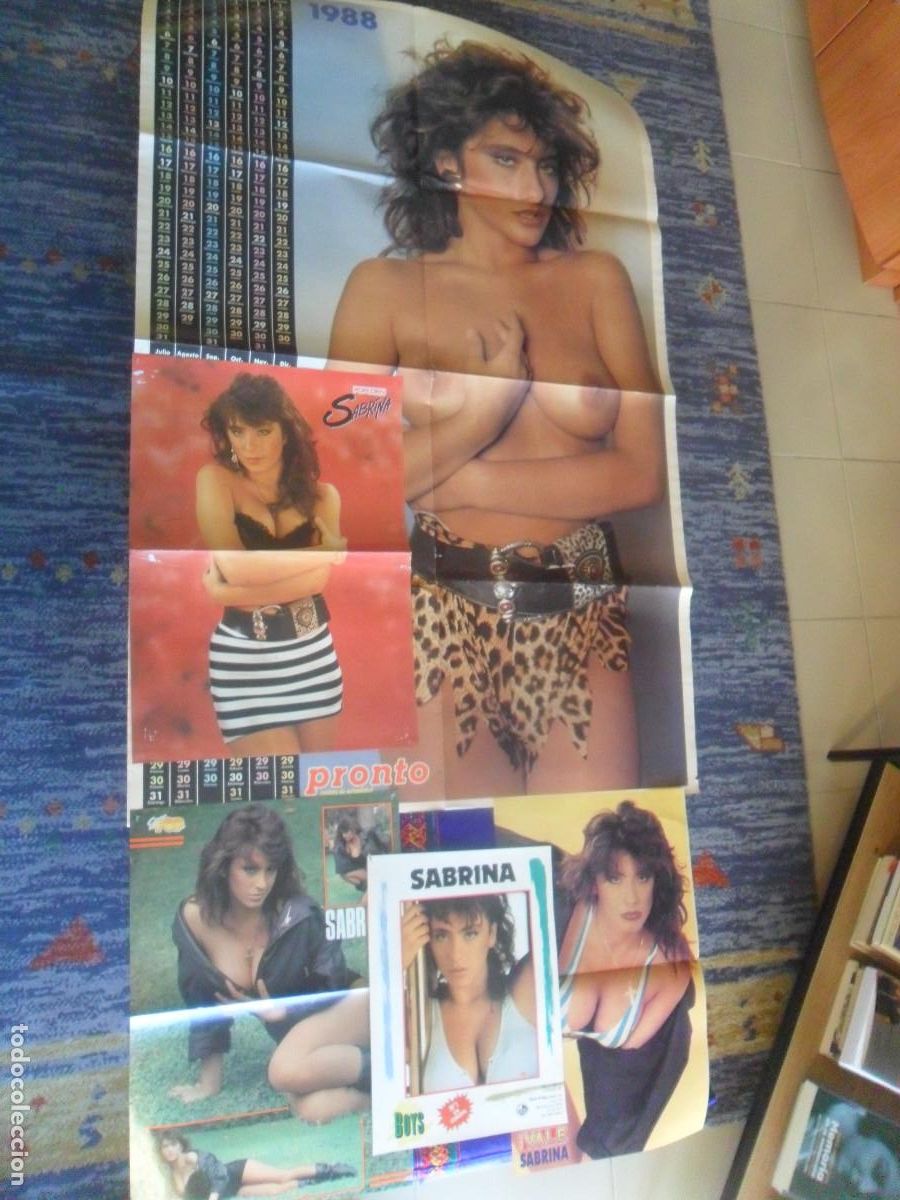 Fotos de cantantes: LOTE 5 P&Oacute;STER SABRINA SALERNO PRONTO, SUPER POP, NUEVO VALE, POPCORN. REGALO SAMANTHA FOX. A&Ntilde;OS 80.