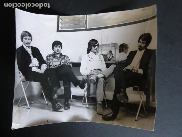 Photos de Chanteurs et Chanteuses: LOS BRAVOS CONJUNTO MUSICAL ANTIGUA FOTOGRAFIA ORIGINAL 18 X 24 CM