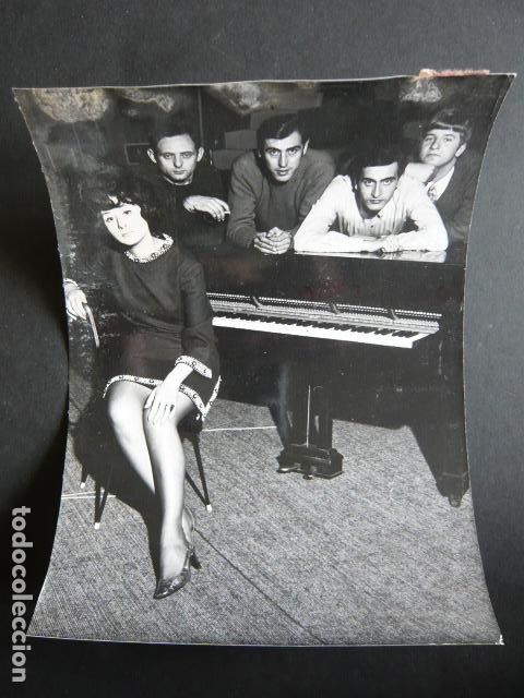 Fotos de Cantores: LOS STOPS CONJUNTO MUSICAL ANTIGUA FOTOGRAFIA ORIGINAL 18 X 24 CM