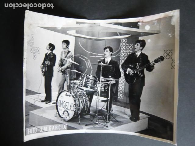 Fotos de cantantes: LOS ANGELES CONJUNTO MUSICAL ANTIGUA FOTOGRAFIA ORIGINAL 18 X 24 CM
