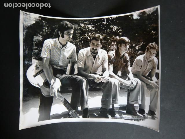 Foto di Cantanti: LOS BANZOS CONJUNTO MUSICAL ANTIGUA FOTOGRAFIA ORIGINAL 18 X 24 CM